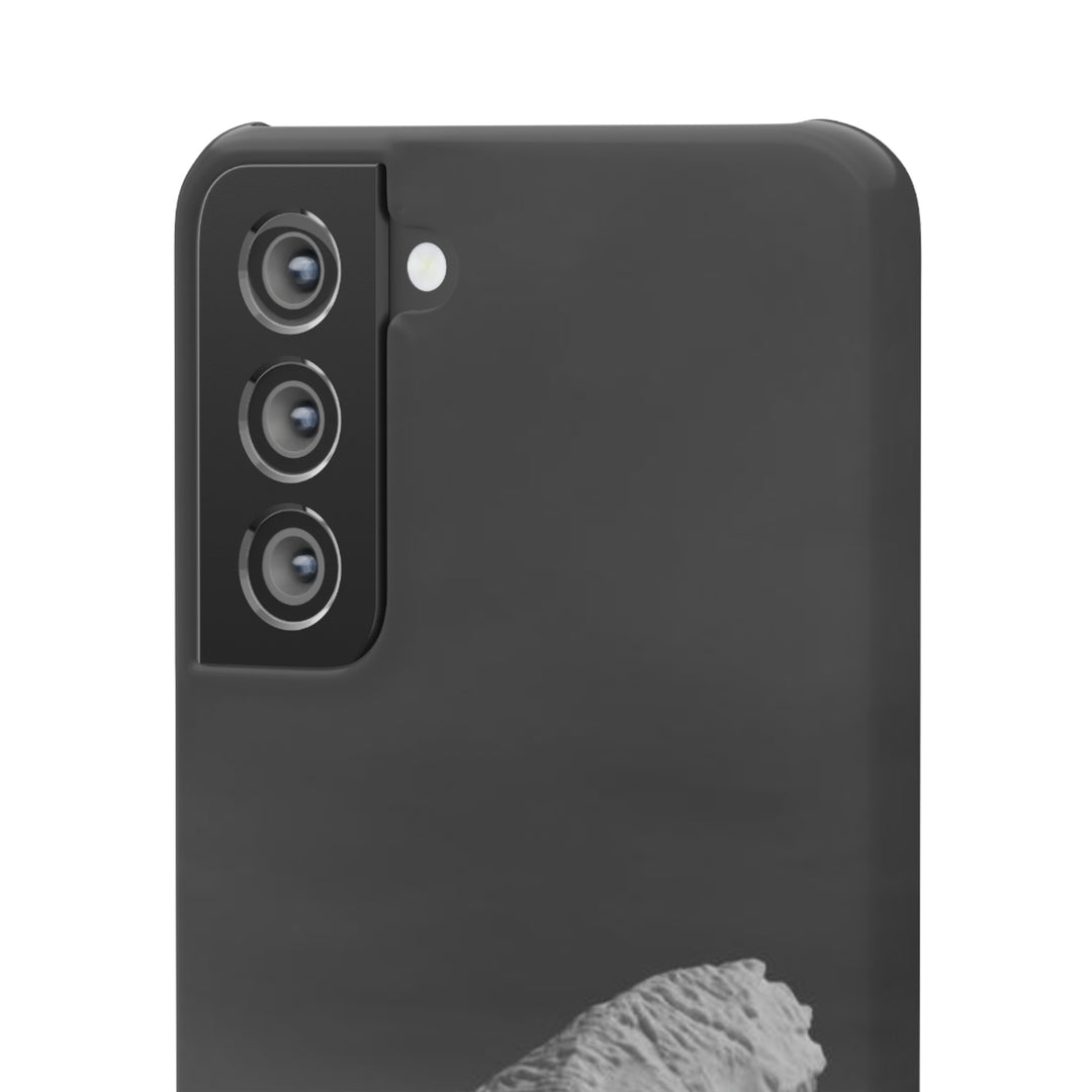 The Angles of an Iceberg in Black and White - Phone Case