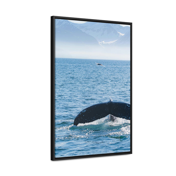 A Whale and A Mountain - Canvas with Frame