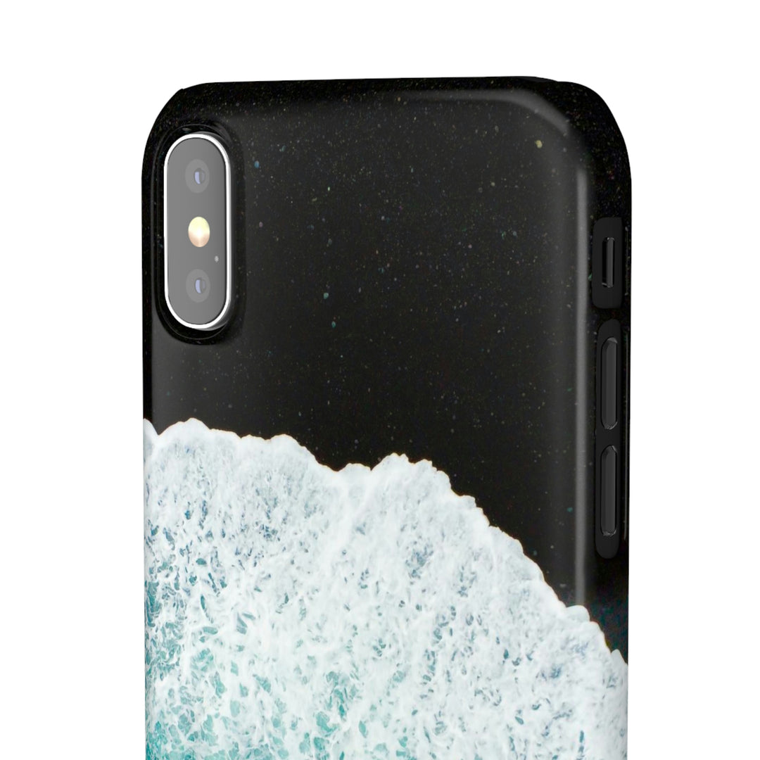 A Wave on Volcanic Sand - Phone Case