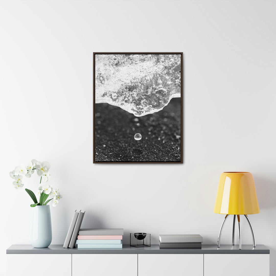 Suspended Droplet - Canvas with Frame