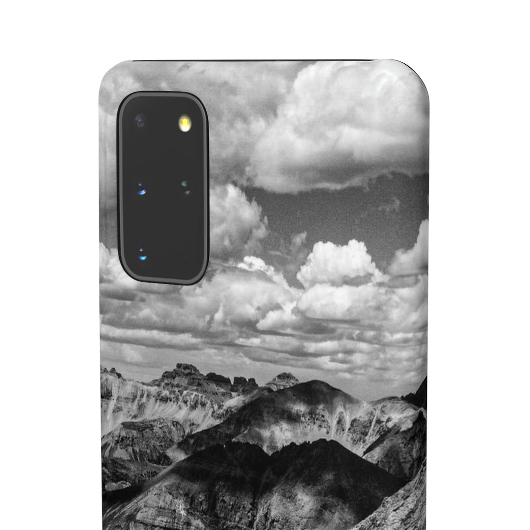 Imogene Pass From the Air in Black and White - Phone Case