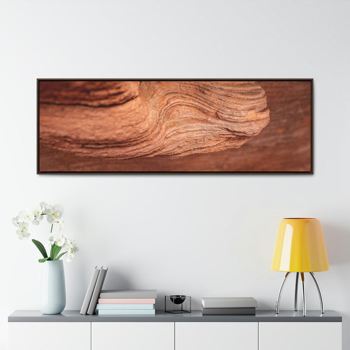 Sedimentary Rock Curves - Canvas with Frame