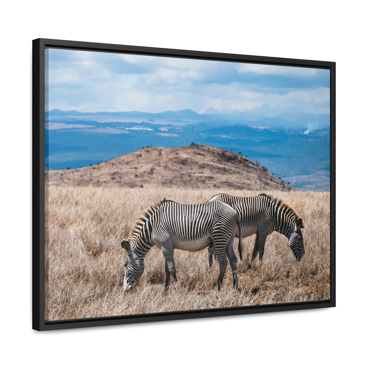 Zebra-Striped Expanse - Canvas With Frame