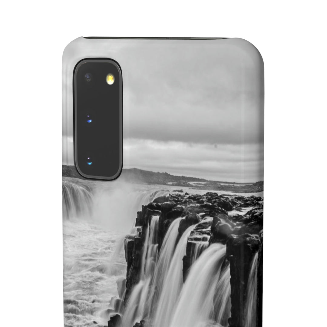 Selfoss in Black and White - Phone Case