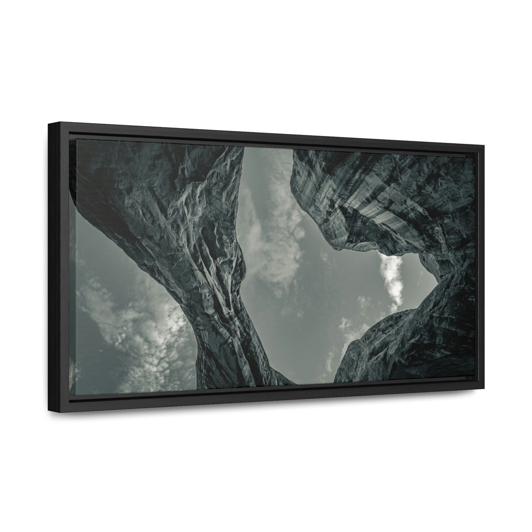 Natural Frames Part 3 in Black and White - Canvas with Frame