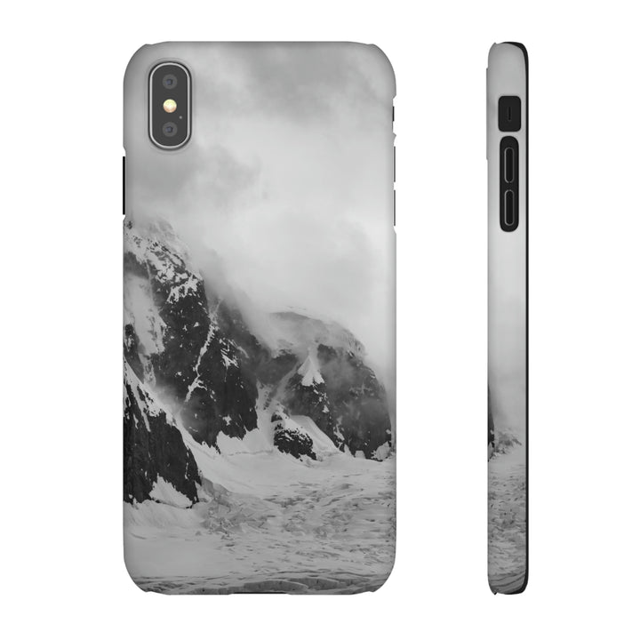 The Mist Descends in Black and White - Phone Case