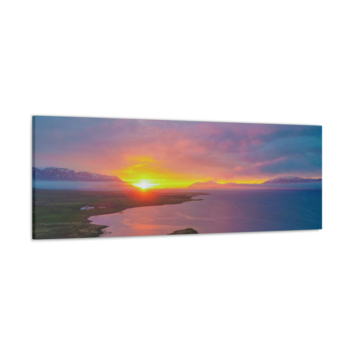 Sunset Over the Fjord Part 1 - Canvas