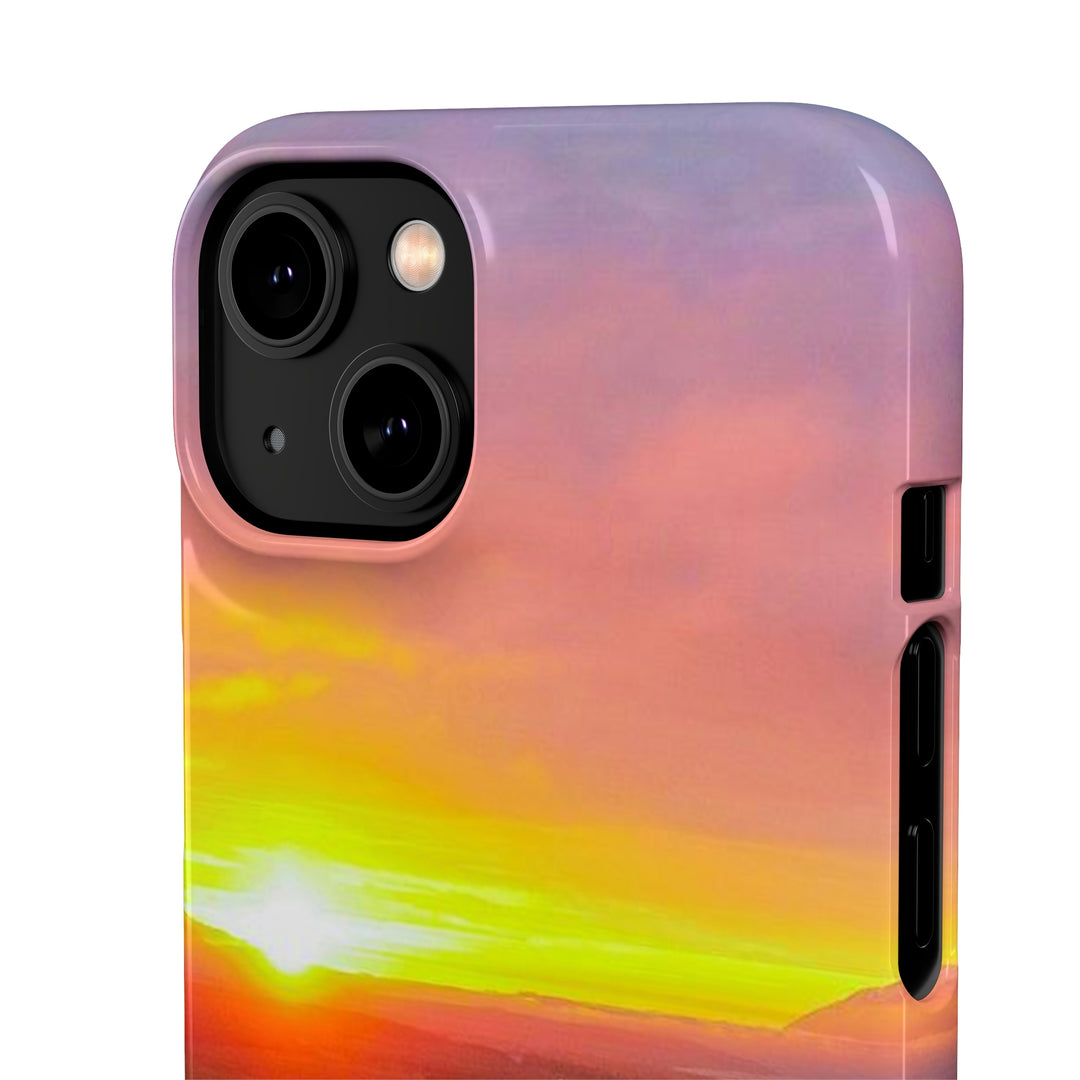 Sunset Over the Fjord Part 1 - Phone Case