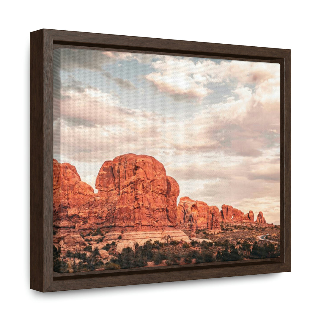 A Desert Sunset - Canvas with Frame