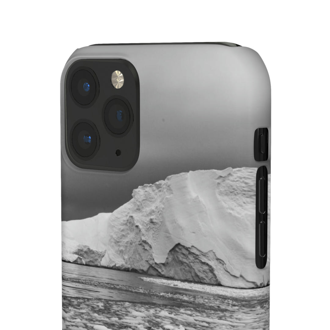 Lane of Ice In Black and White - Phone Case