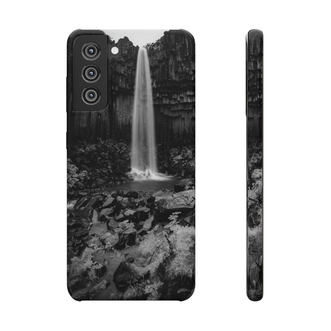 Svartifoss in Black and White - Phone Case