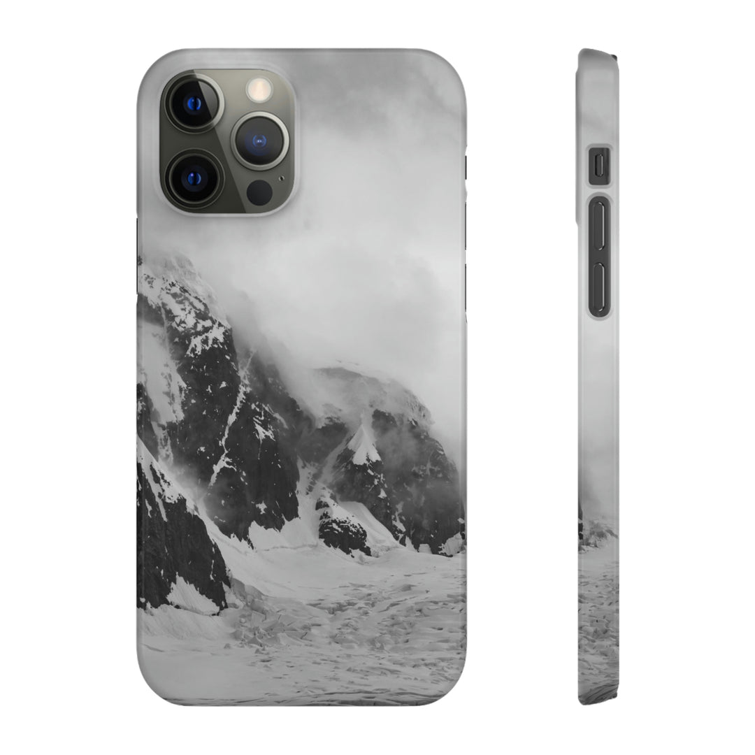 The Mist Descends in Black and White - Phone Case