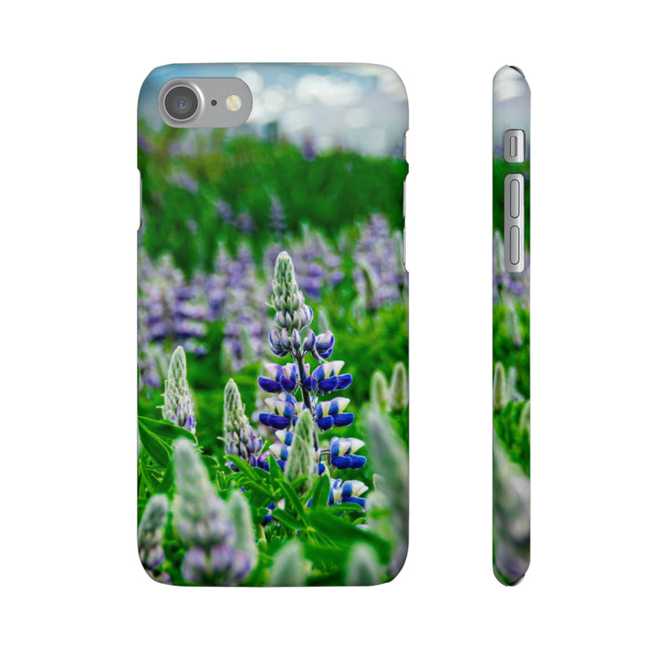 Glowing Lupin with Mountains - Phone Case