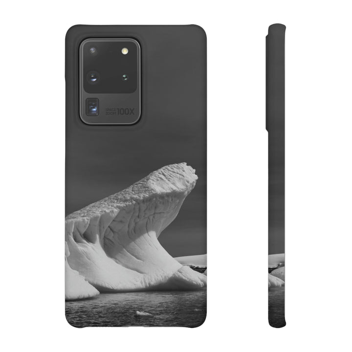 The Angles of an Iceberg in Black and White - Phone Case