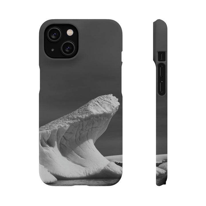 The Angles of an Iceberg in Black and White - Phone Case