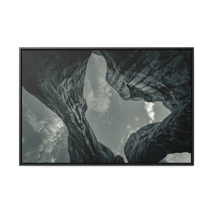 Natural Frames Part 3 in Black and White - Canvas with Frame