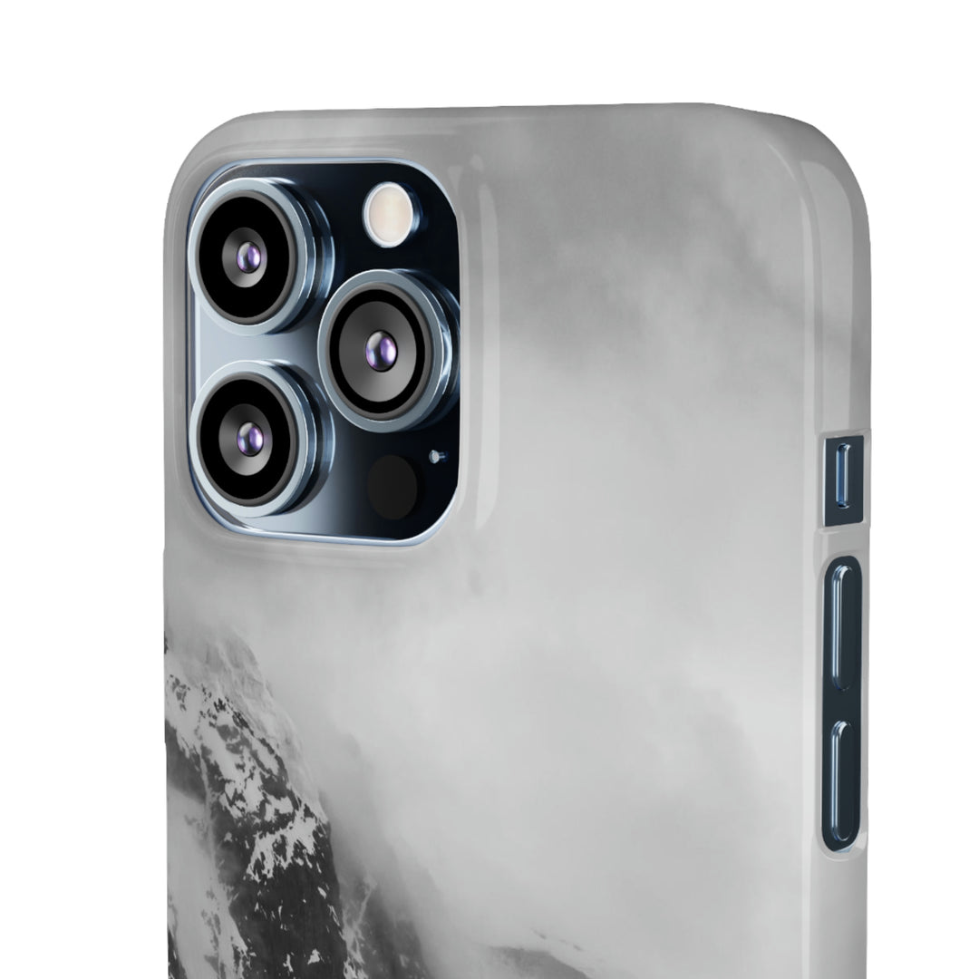 The Mist Descends in Black and White - Phone Case