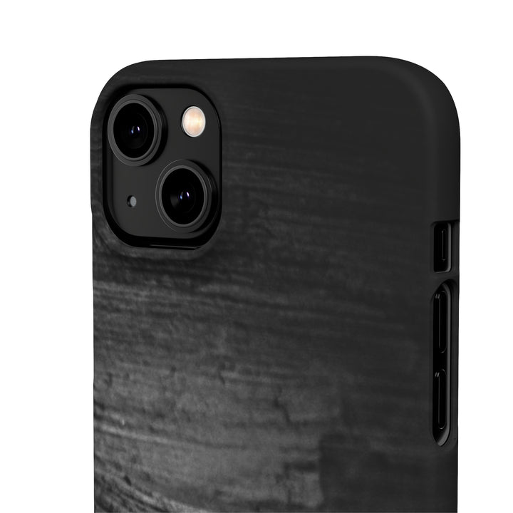 Sedimentary Rock Curves in Black and White - Phone Case