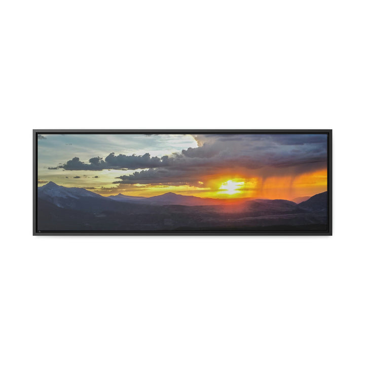 Rainy Sunset - Canvas with Frame