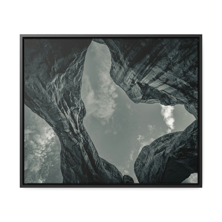 Natural Frames Part 3 in Black and White - Canvas with Frame