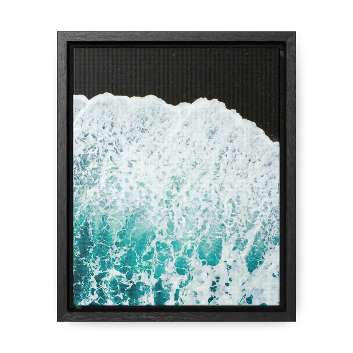 A Wave on Volcanic Sand - Canvas with Frame