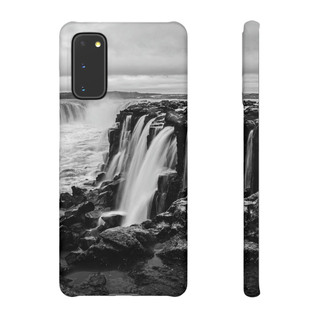 Selfoss in Black and White - Phone Case