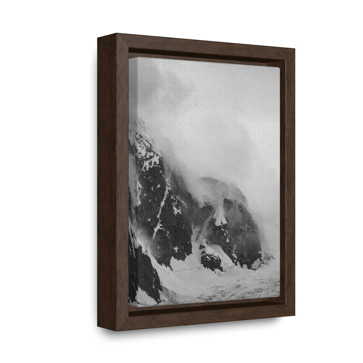 The Mist Descends in Black and White - Canvas with Frame