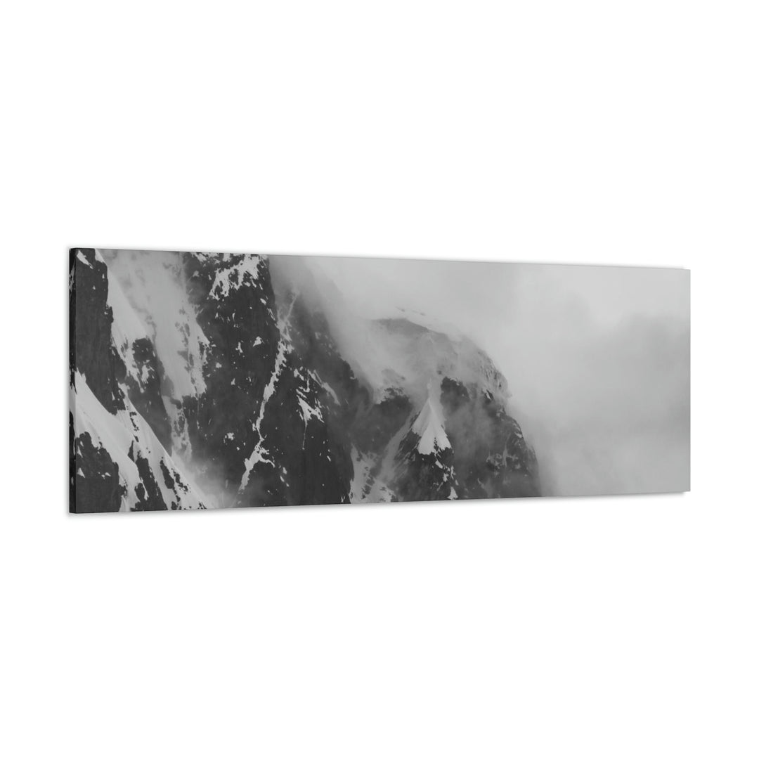 The Mist Descends in Black and White - Canvas