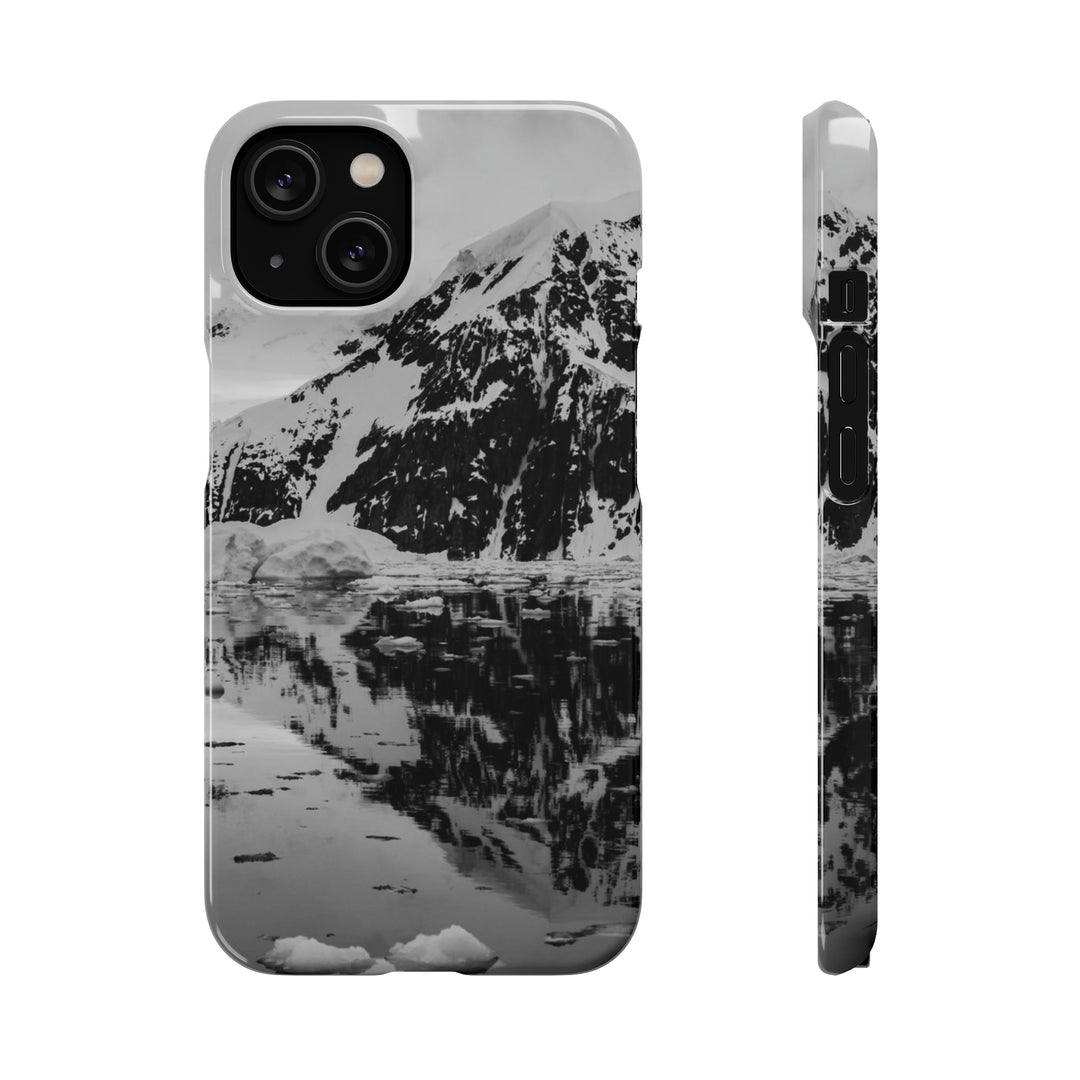 Reflected Calm in Black and White - Phone Case