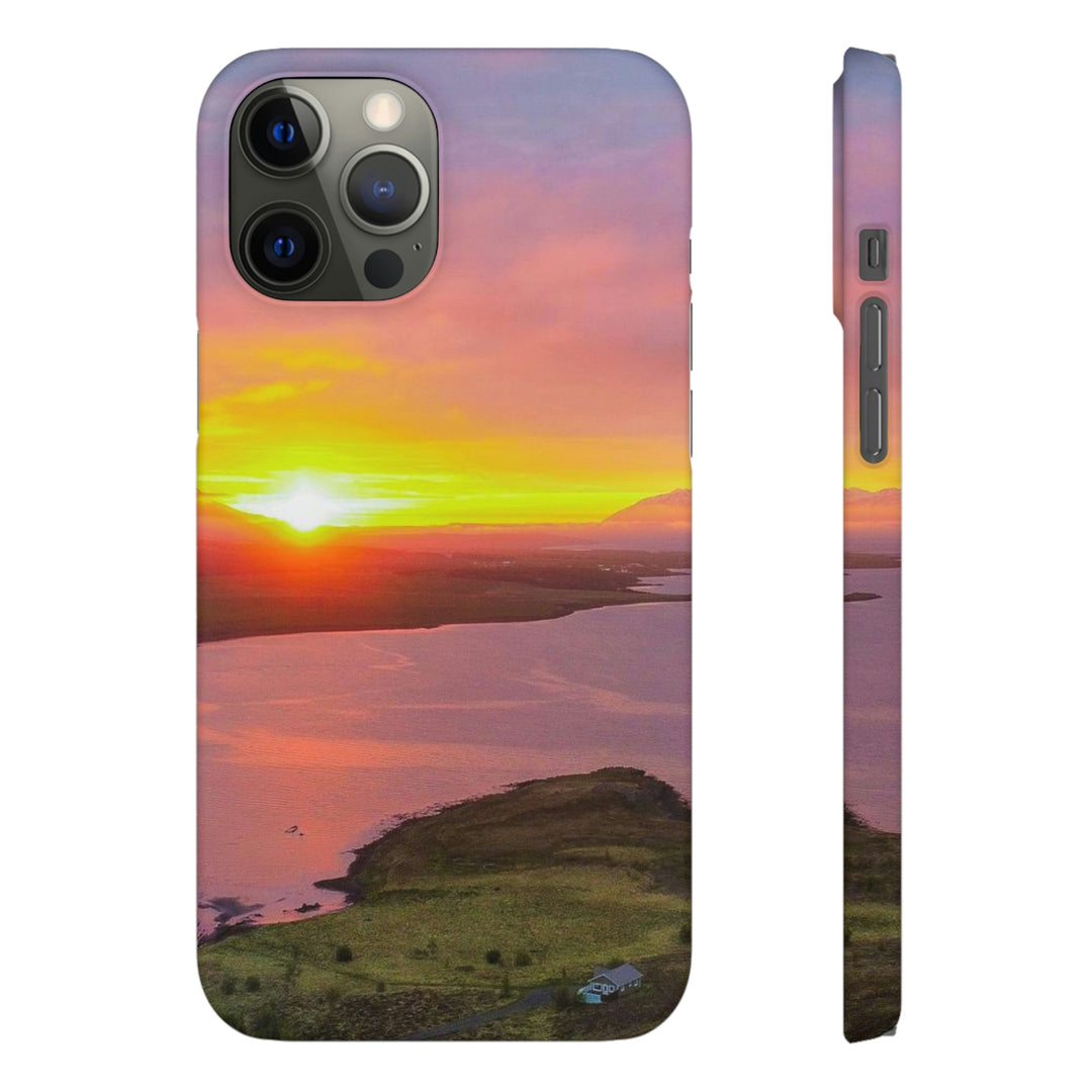 Sunset Over the Fjord Part 1 - Phone Case