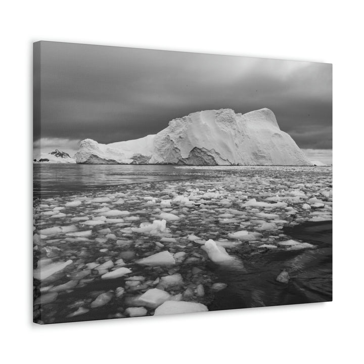 Lane of Ice In Black and White - Canvas