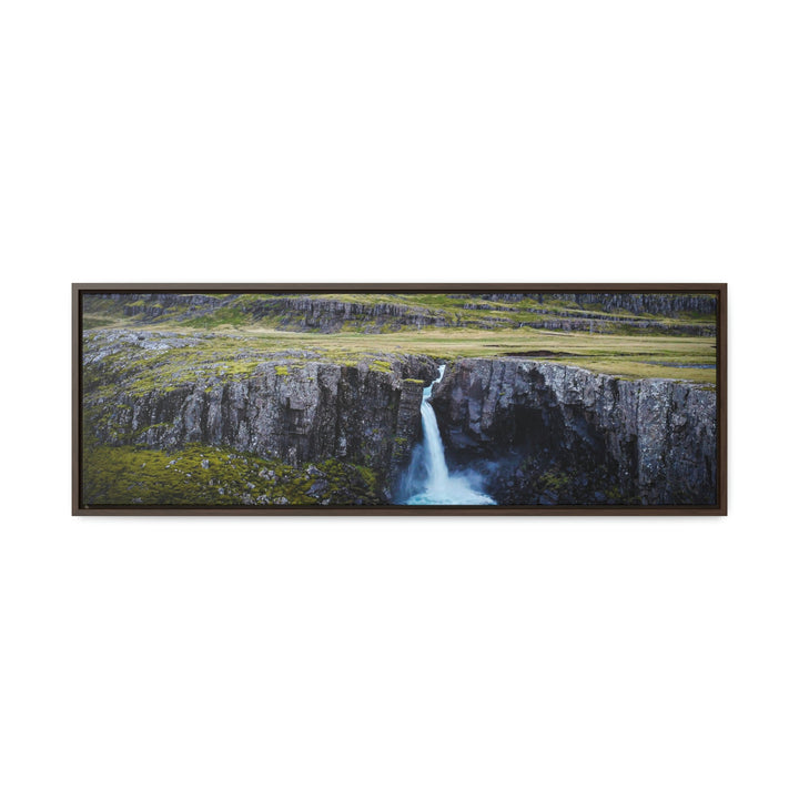 A Remote Waterfall - Canvas with Frame