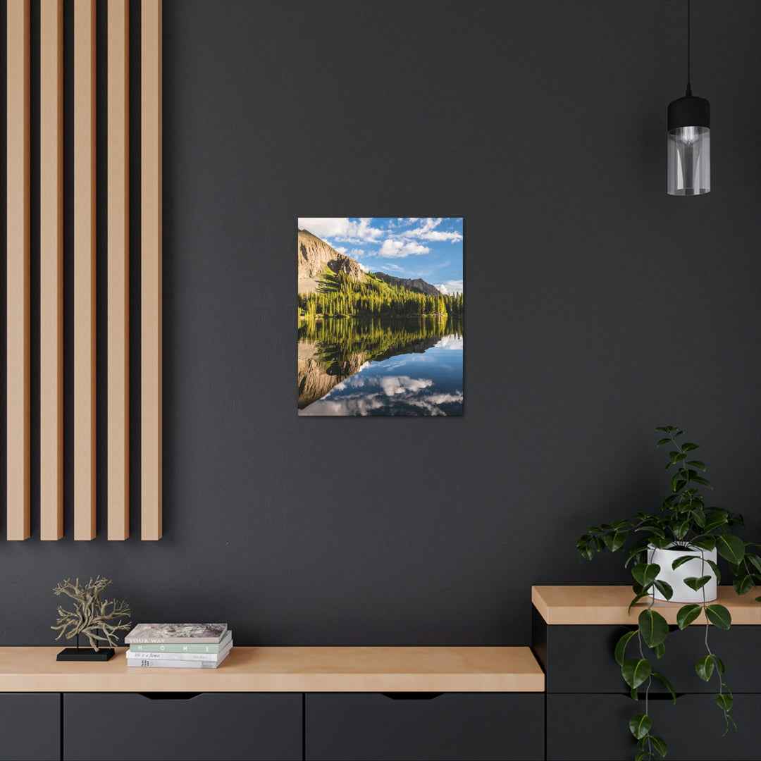 Mountain Scene Reflected - Canvas