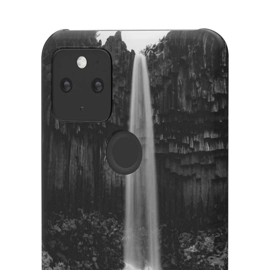 Svartifoss in Black and White - Phone Case