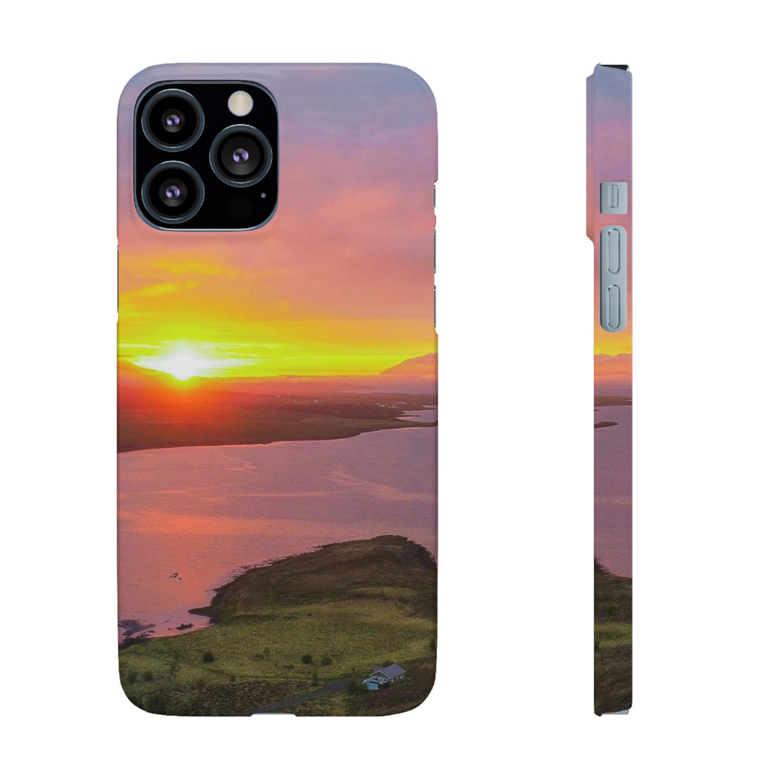 Sunset Over the Fjord Part 1 - Phone Case