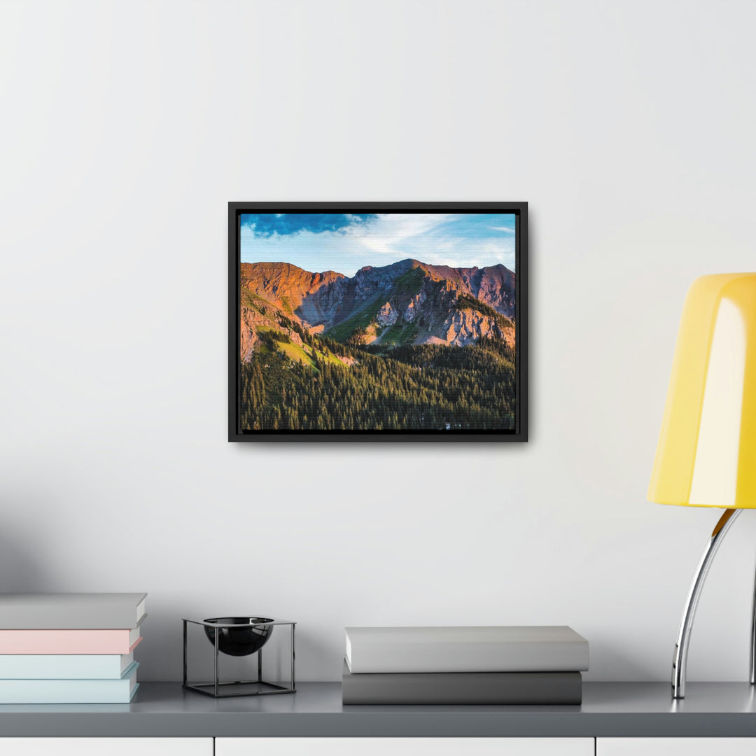 Fading Mountain Light - Canvas with Frame