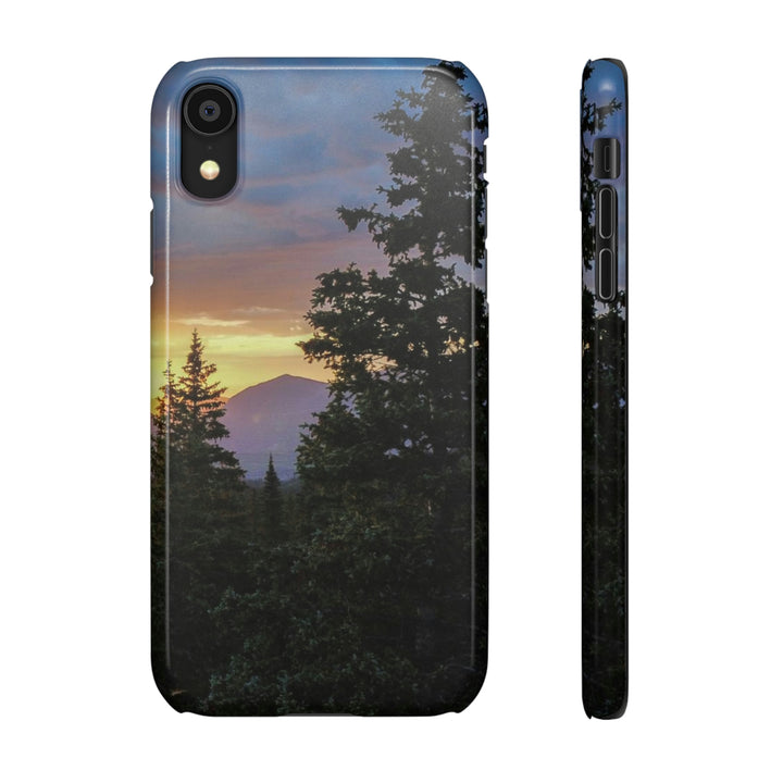 Rainy Sunset Through the Trees - Phone Case