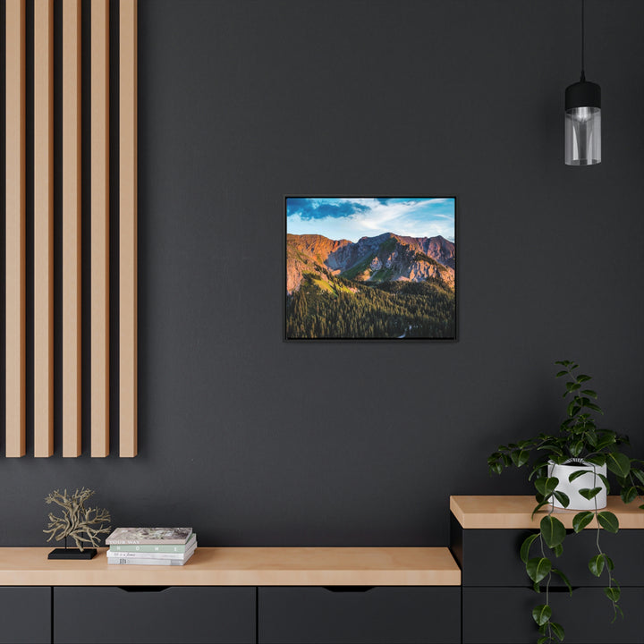 Fading Mountain Light - Canvas with Frame