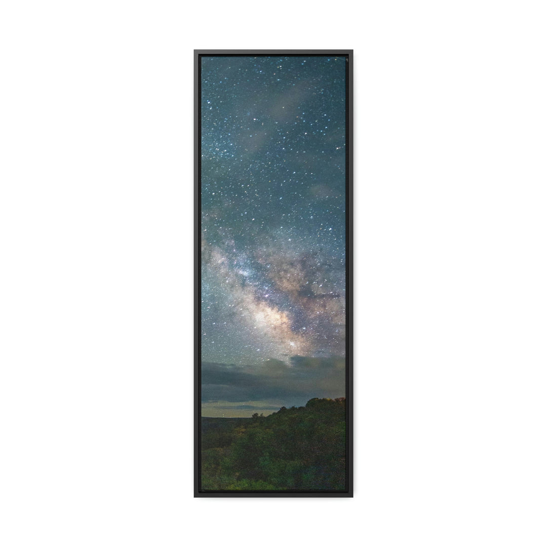 Milky Way Through the Clouds Part 1 - Canvas with Frame