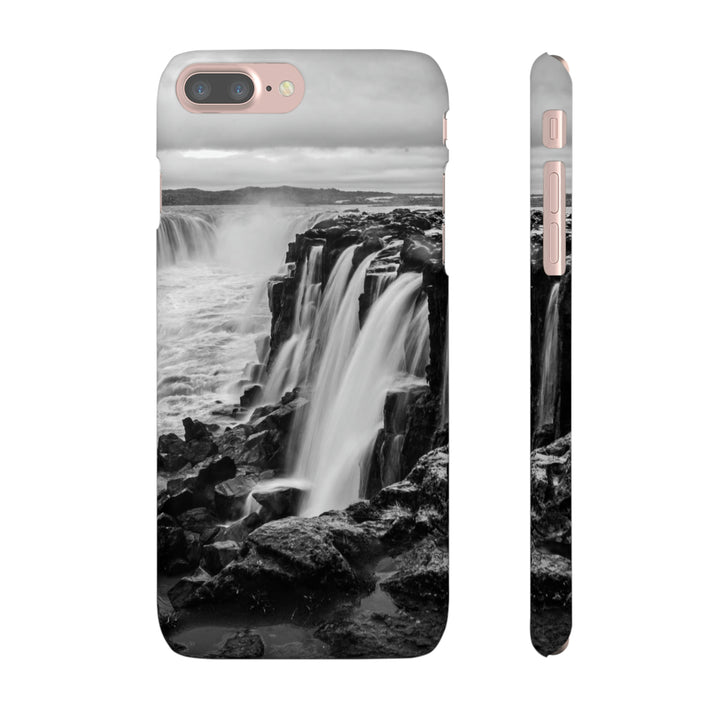 Selfoss in Black and White - Phone Case