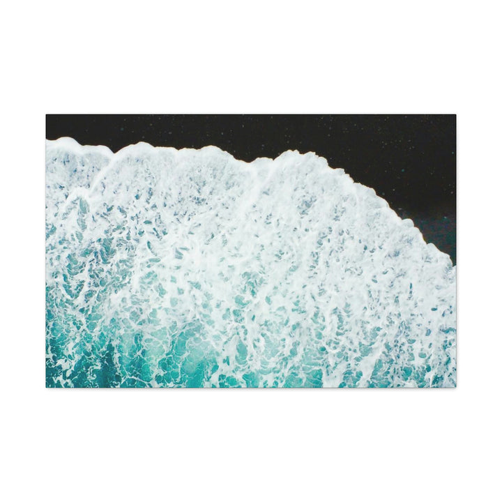 A Wave on Volcanic Sand - Canvas