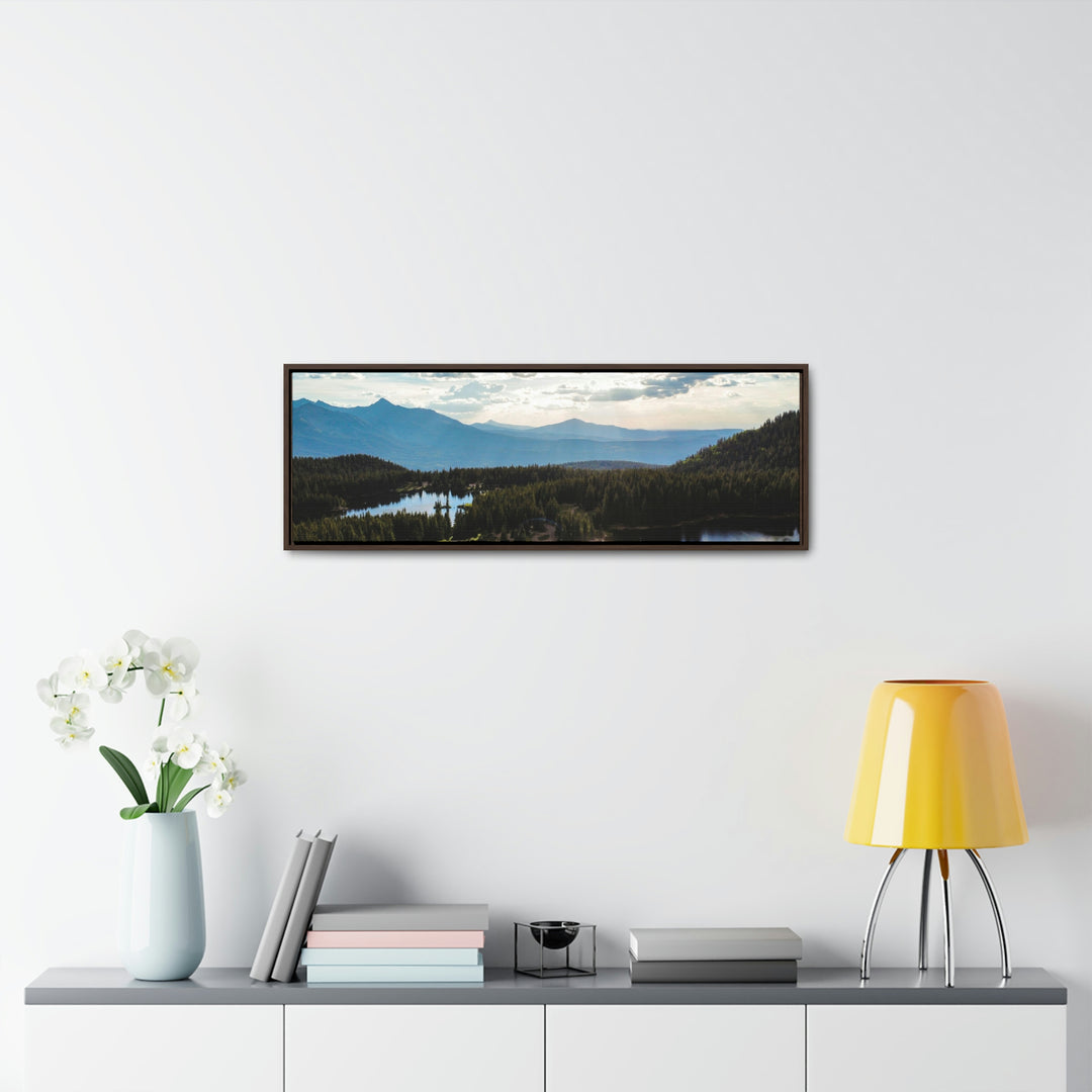 Cool Mountain Lakes - Canvas with Frame