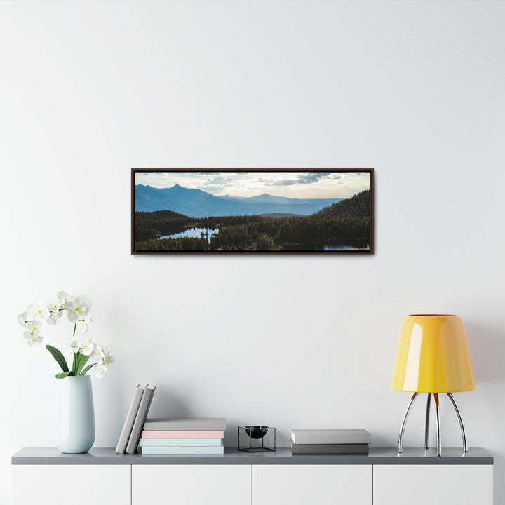 Cool Mountain Lakes - Canvas with Frame