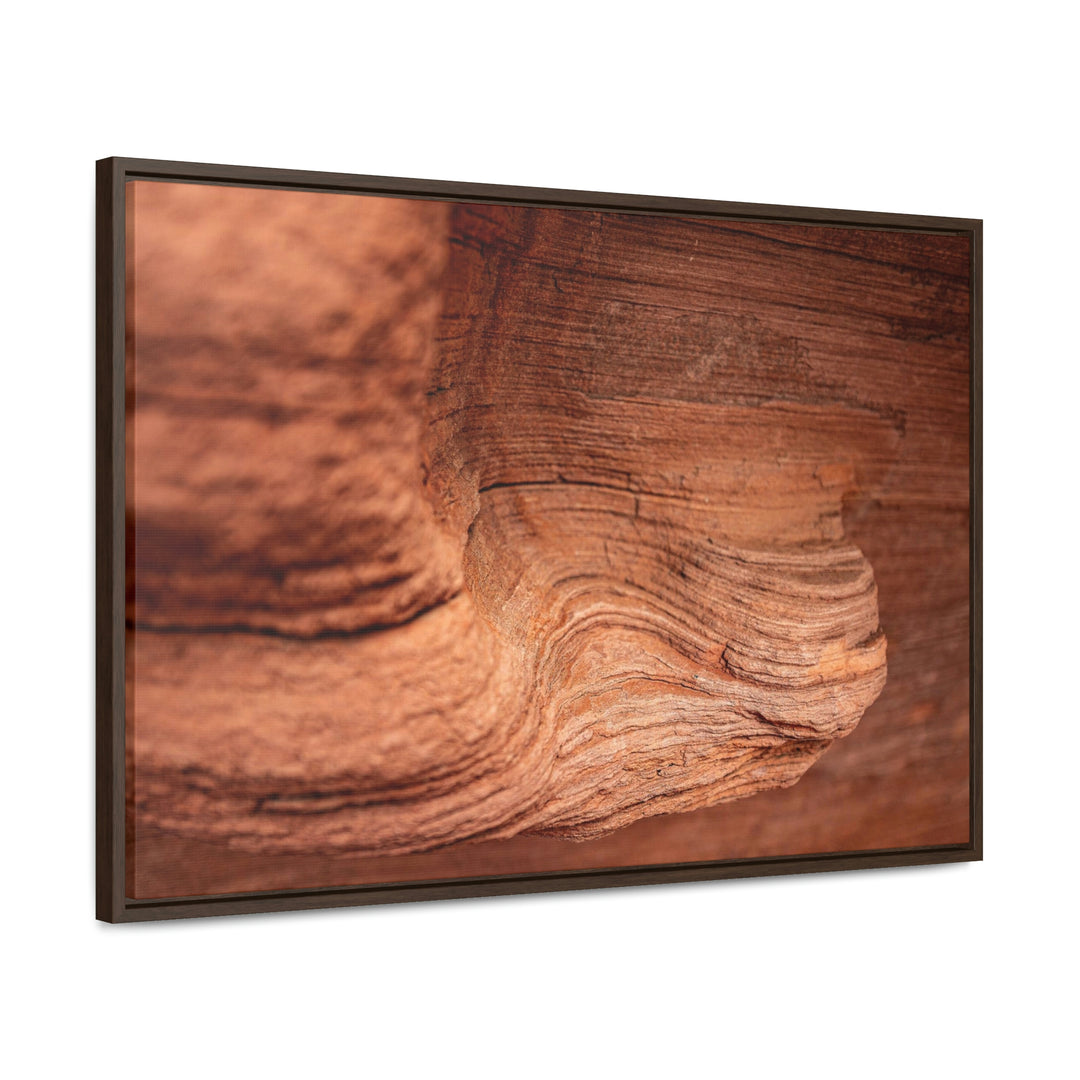 Sedimentary Rock Curves - Canvas with Frame