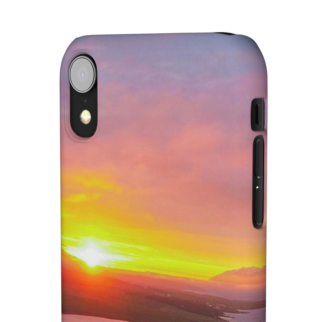 Sunset Over the Fjord Part 1 - Phone Case