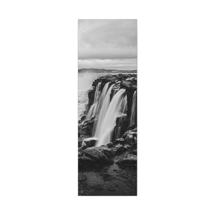 Selfoss in Black and White - Canvas