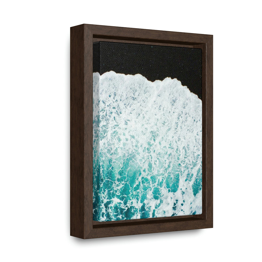 A Wave on Volcanic Sand - Canvas with Frame