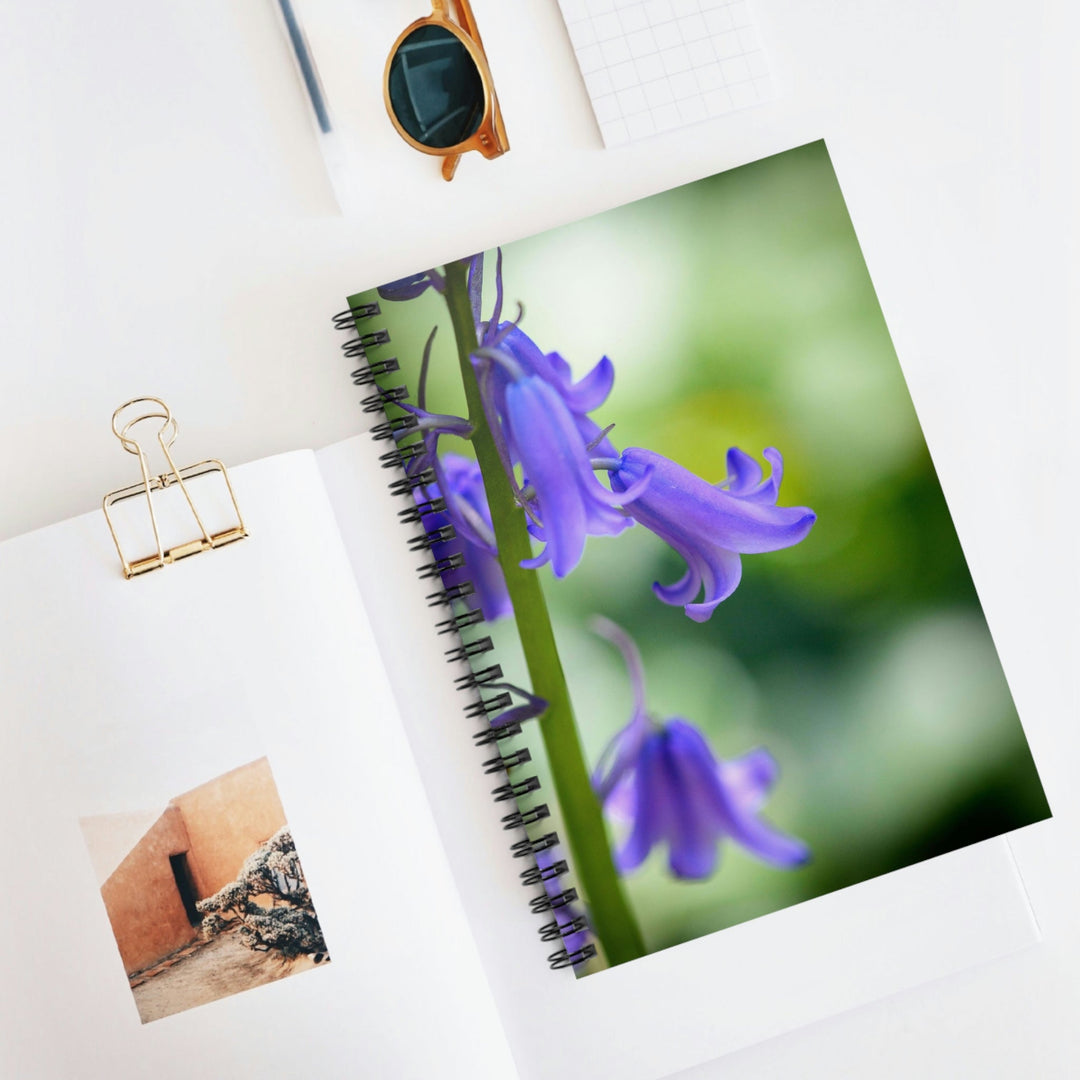 Delicate Bell - Spiral Ruled Line Notebook - Visiting This World