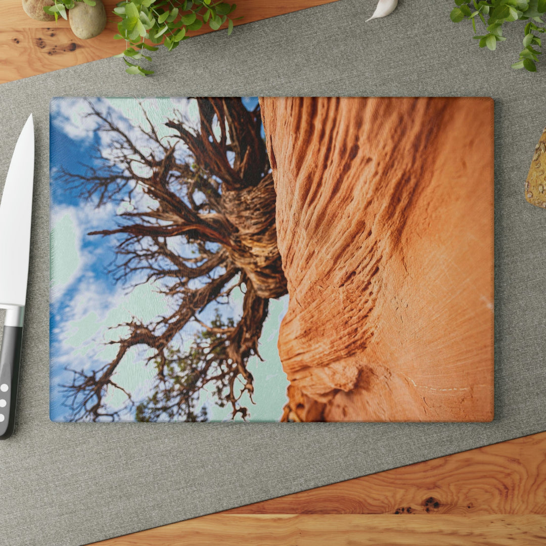 Desert Reach - Glass Cutting Board - Visiting This World