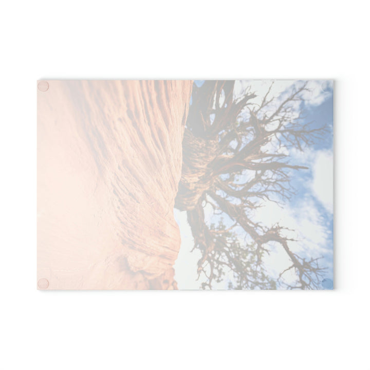 Desert Reach - Glass Cutting Board - Visiting This World